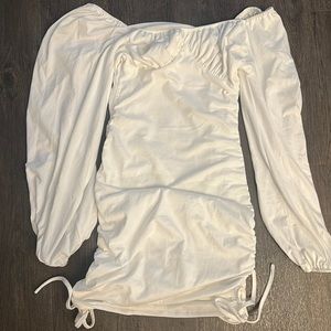 Cute white dress great for homecoming!